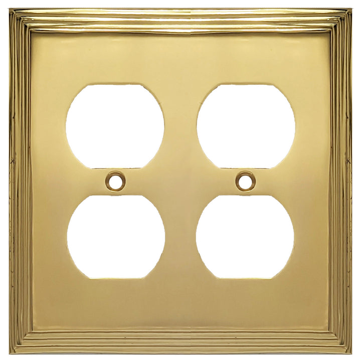 Kingston Classic Stepped Wall Plate (Polished Brass) COPPER MOUNTAIN HARDWARE