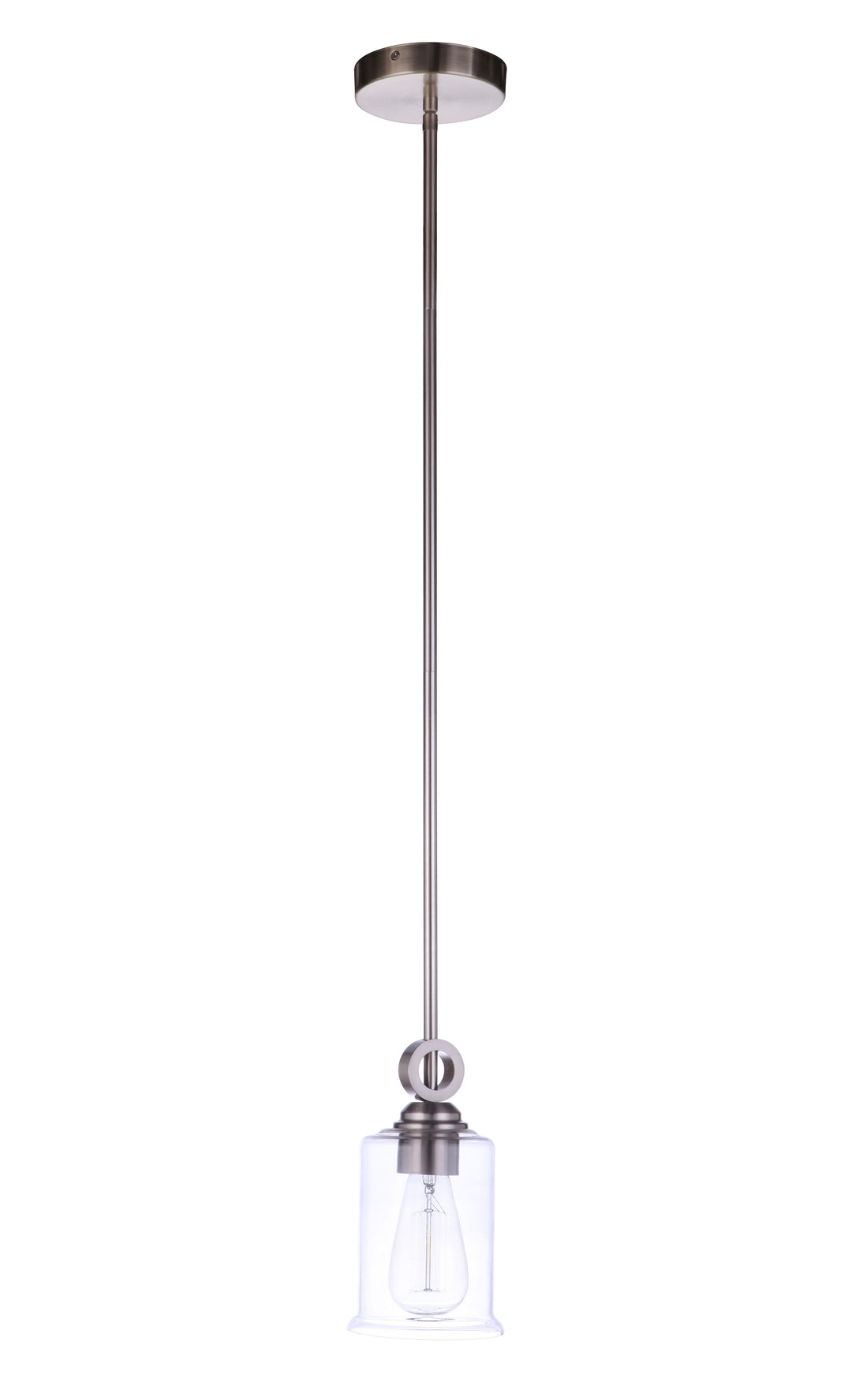 Romero 1 Light Mini Pendant in Brushed Polished Nickel CRAFTMADE