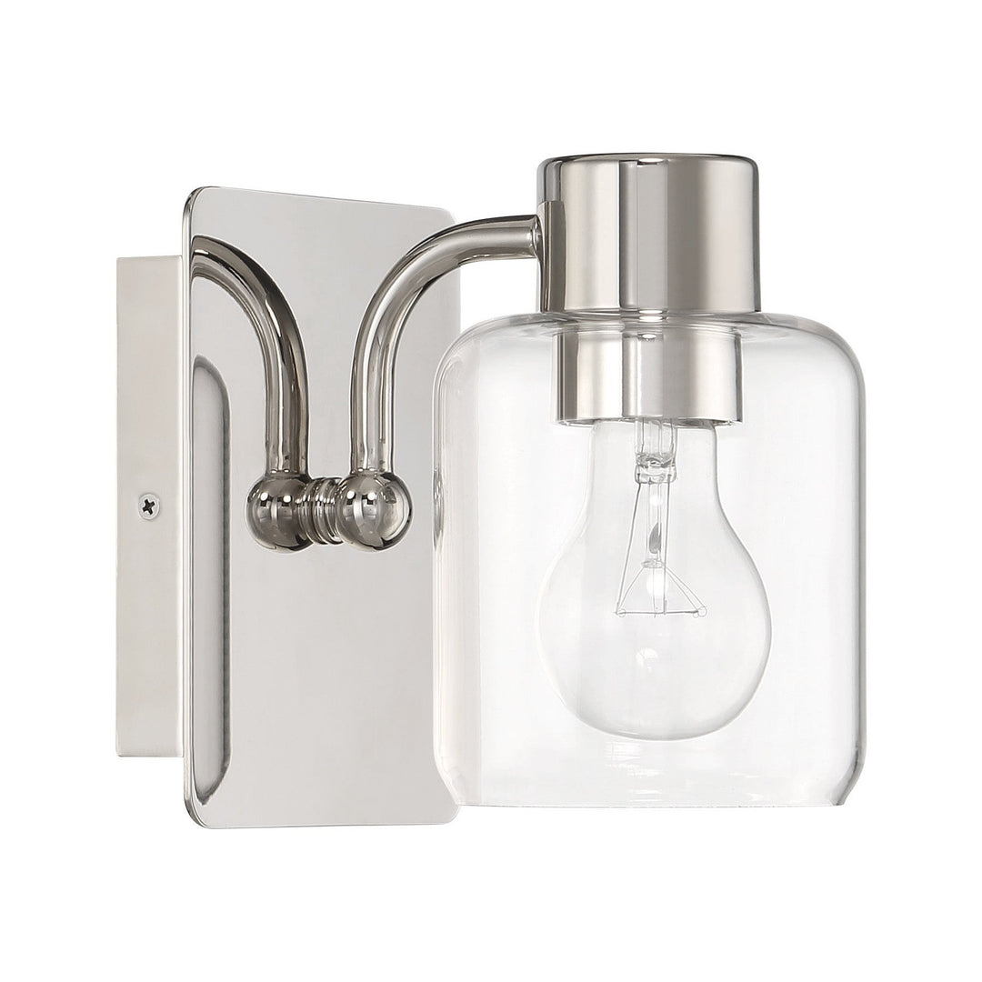 CRAFTMADE Rori 1 Light Wall Sconce in Polished Nickel