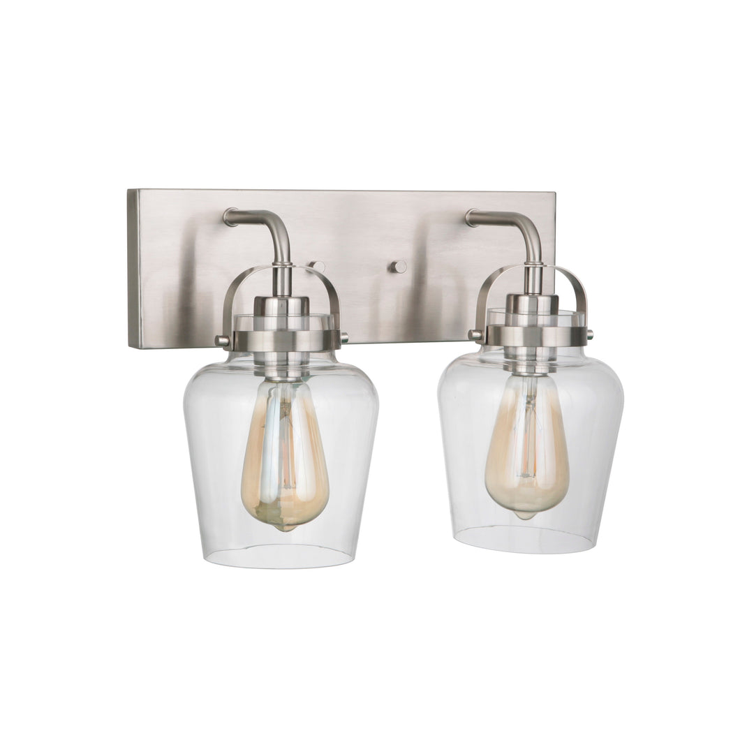 CRAFTMADE Trystan 2 Light Vanity in Brushed Polished Nickel