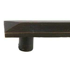 EMTEK 4 1/2 Inch (3 Inch c-c) Sandcast Bronze Pyramid Pull (Medium Bronze Finish)