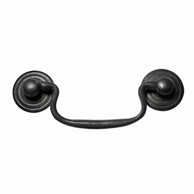 4 1/2 Inch Modern Solid Brass Cabinet Drop Pull (Oil Rubbed Bronze Finish) COPPER MOUNTAIN HARDWARE