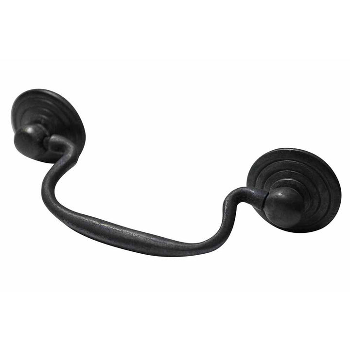 4 1/2 Inch Modern Solid Brass Cabinet Drop Pull (Oil Rubbed Bronze Finish) COPPER MOUNTAIN HARDWARE