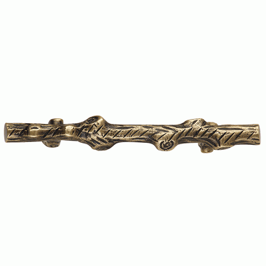 COPPER MOUNTAIN HARDWARE 4 1/2 Inch Tree Branch Pull (Antique Brass Finish)