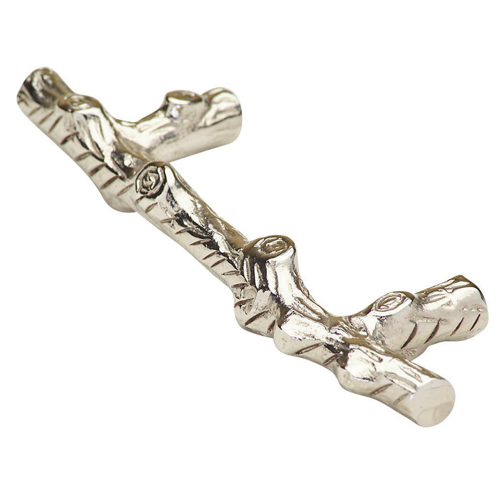 COPPER MOUNTAIN HARDWARE 4 1/2 Solid Brass Inch Tree Branch Pull (Polished Chrome Finish)