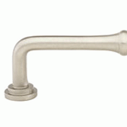 EMTEK 4 1/8 Inch (3 1/2 Inch c-c) Solid Brass Spindle Pull (Brushed Nickel Finish)