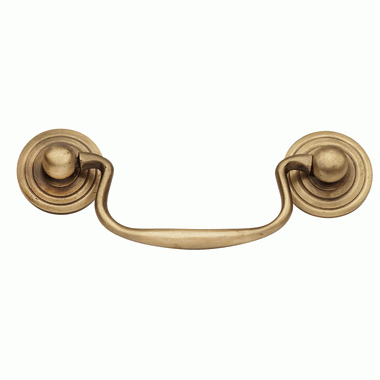 COPPER MOUNTAIN HARDWARE 4 3/8 Inch Solid Brass Cabinet Pull (Antique Brass Finish)