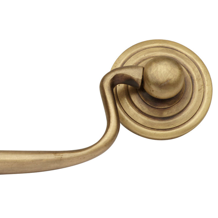 COPPER MOUNTAIN HARDWARE 4 3/8 Inch Solid Brass Cabinet Pull (Antique Brass Finish)