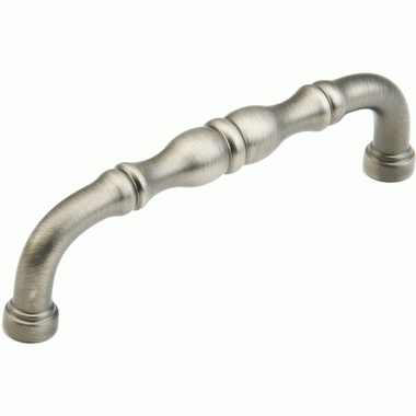 SCHAUB 4 5/16 Inch (4 Inch c-c) Colonial Pull (Antique Nickel Finish)