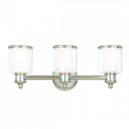 3 Light Polished Nickel Bath Light Livex