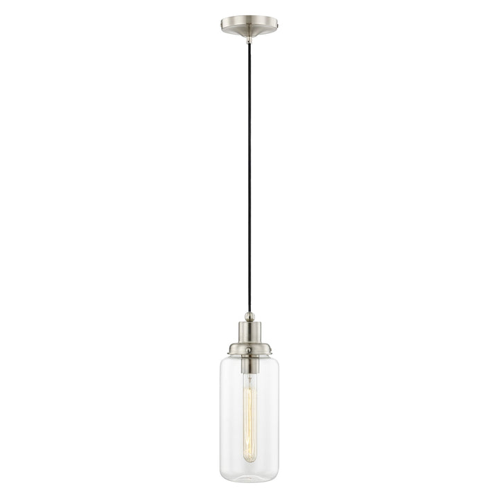 1 Light Brushed Nickel Single Pendant Livex