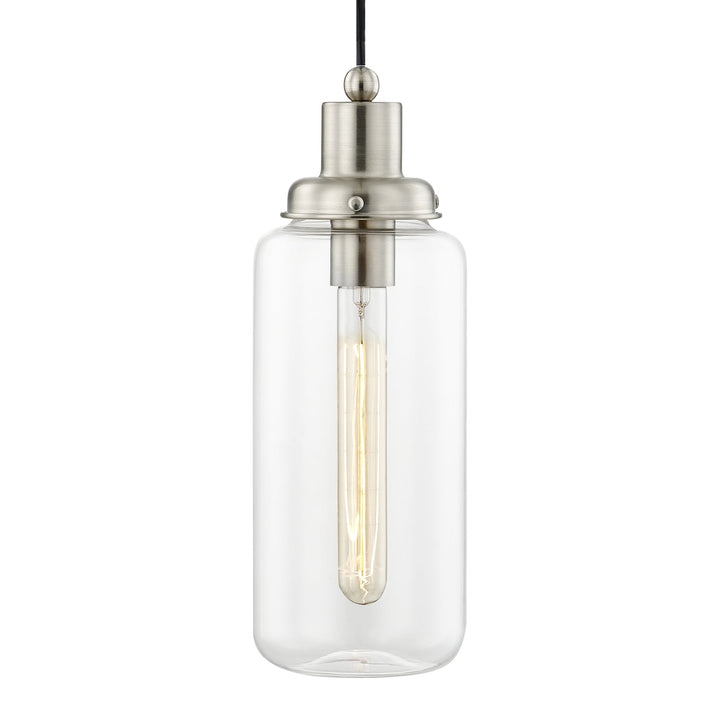 1 Light Brushed Nickel Single Pendant Livex