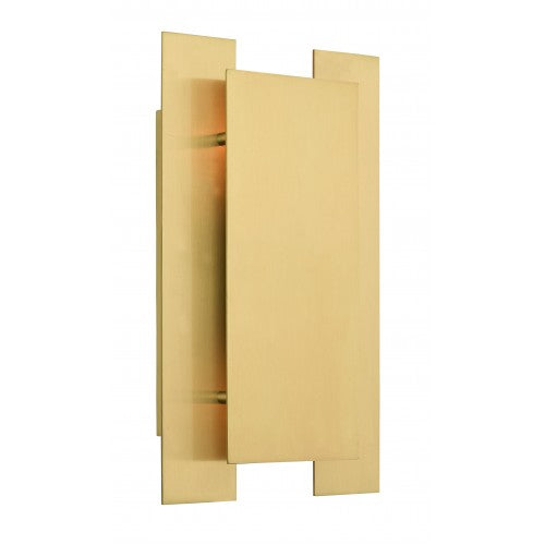 2 Light Satin Brass ADA Wall Sconce Livex