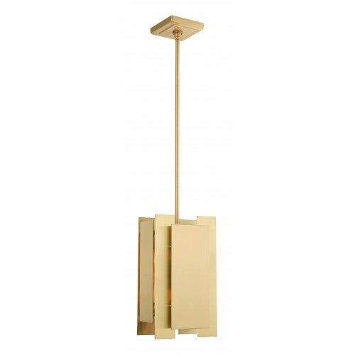 1 Light Satin Brass Single Pendant Livex