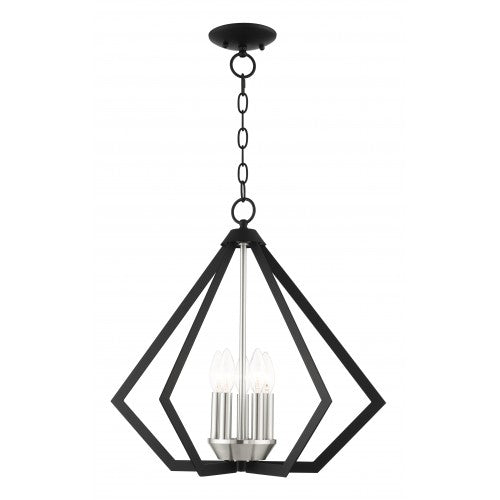 5 Light Black Chandelier Livex