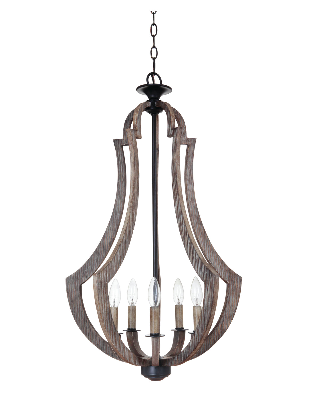 CRAFTMADE Winton 5 Light Foyer in Weathered Pine/Bronze