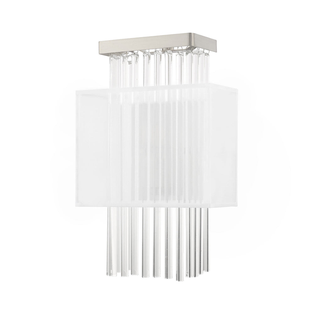 1 Light Brushed Nickel ADA Wall Sconce Livex