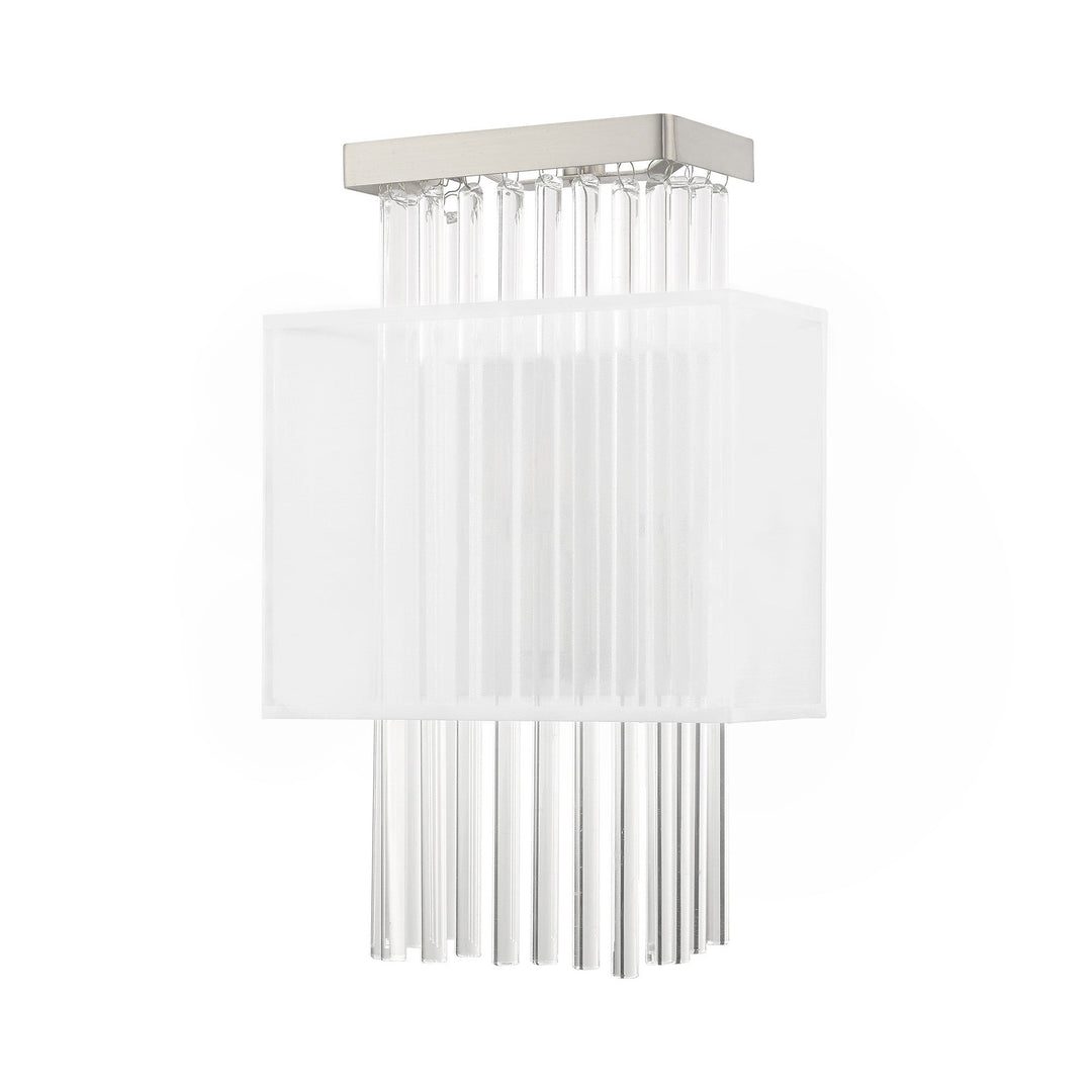 1 Light Brushed Nickel ADA Wall Sconce Livex