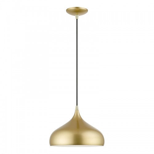 1 Light Soft Gold Pendant Livex