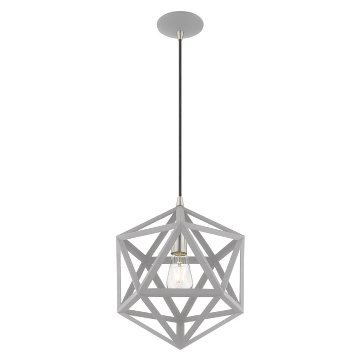 1 Light Nordic Gray Single Pendant Livex