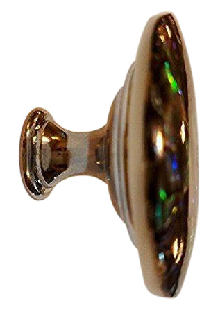 1 5/8 Inch Diameter Authentic Abalone Shell Oversized Cabinet or Furniture Knob COPPER MOUNTAIN HARDWARE