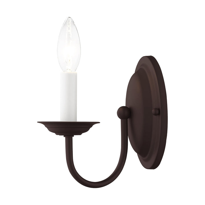 1 Light Bronze Wall Sconce Livex