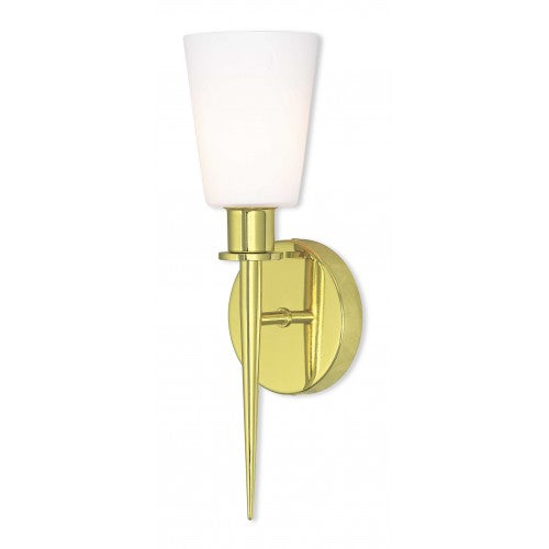 1 Light Polished Brass ADA Wall Sconce Livex