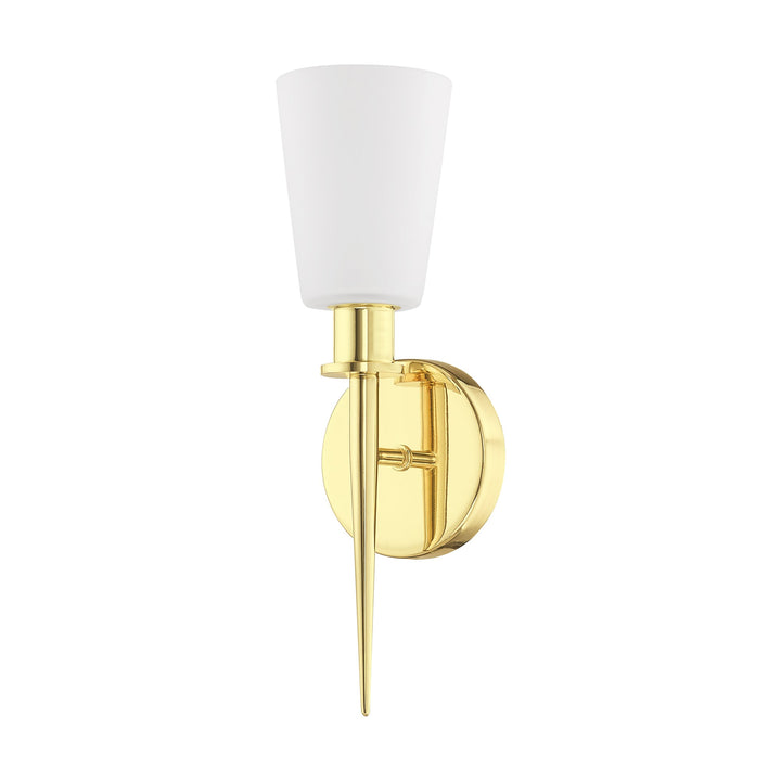 1 Light Polished Brass ADA Wall Sconce Livex