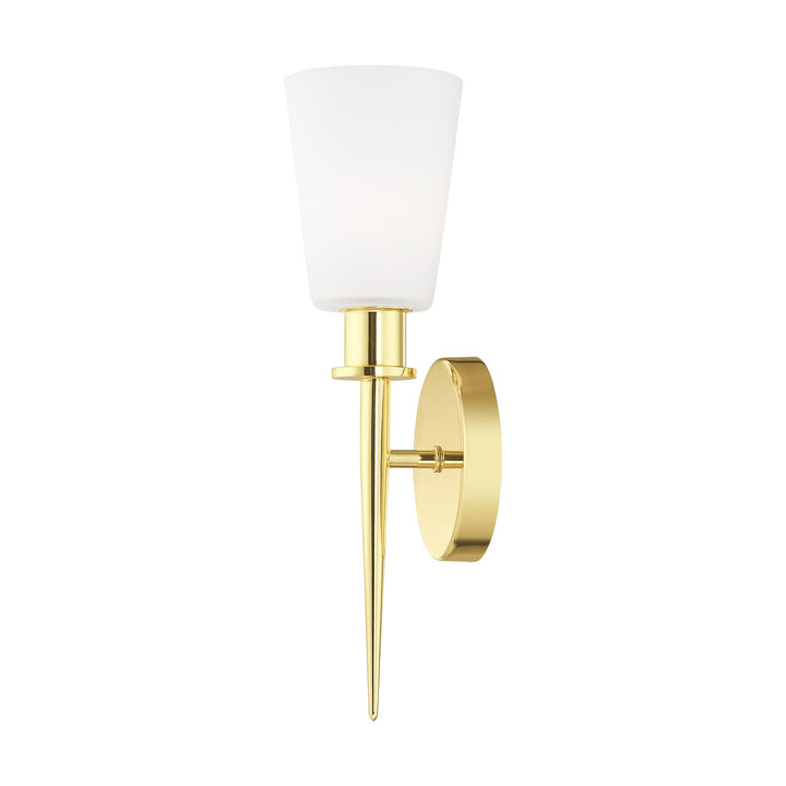 1 Light Polished Brass ADA Wall Sconce Livex