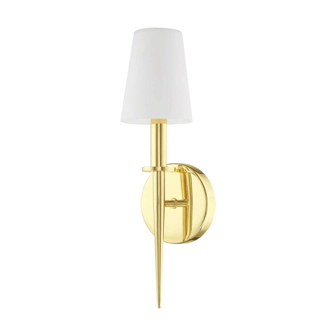 1 Light Polished Brass ADA Wall Sconce Livex