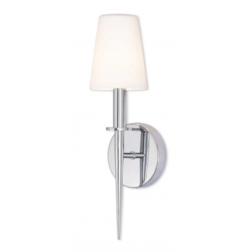 1 Light Polished Chrome ADA Wall Sconce Livex