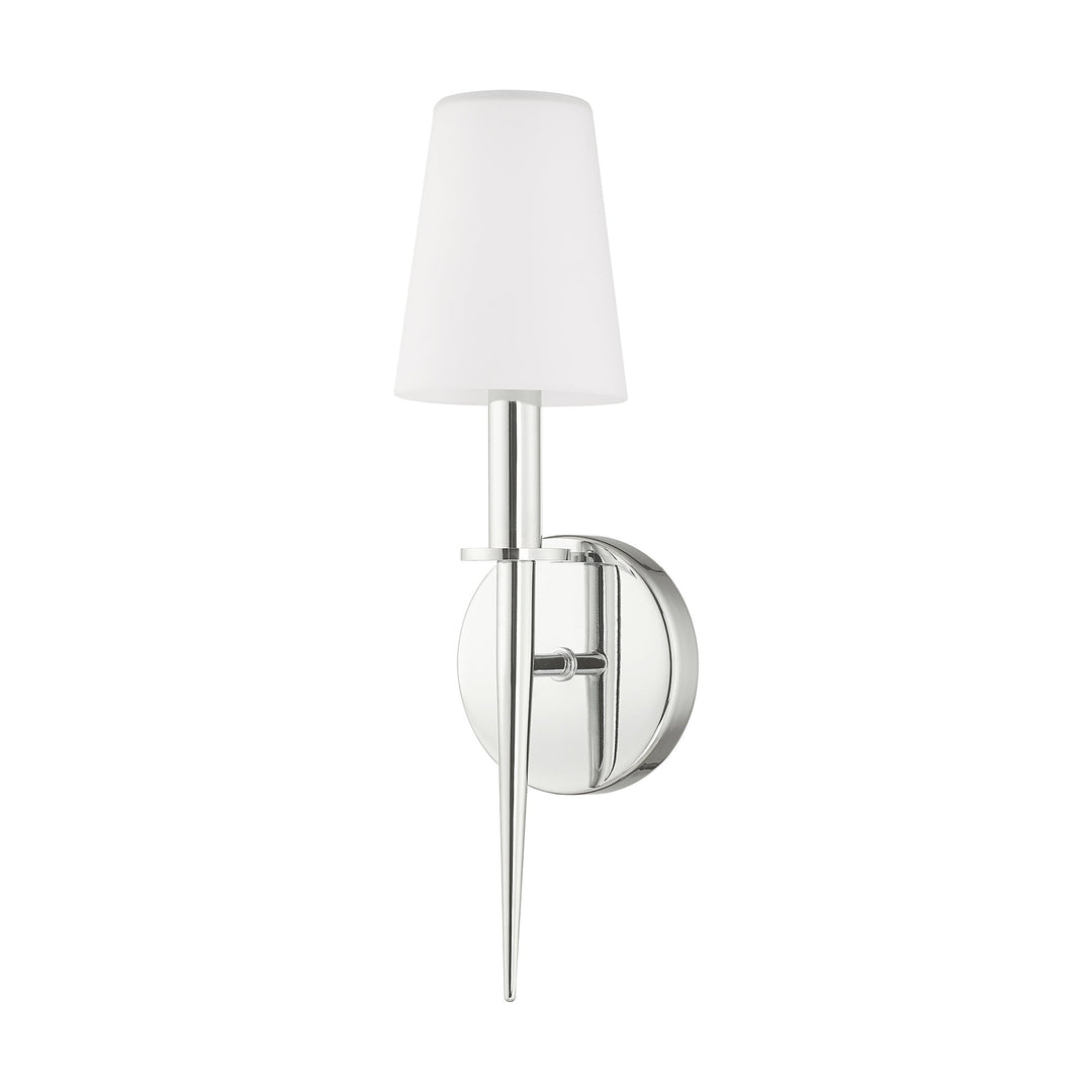 1 Light Polished Chrome ADA Wall Sconce Livex