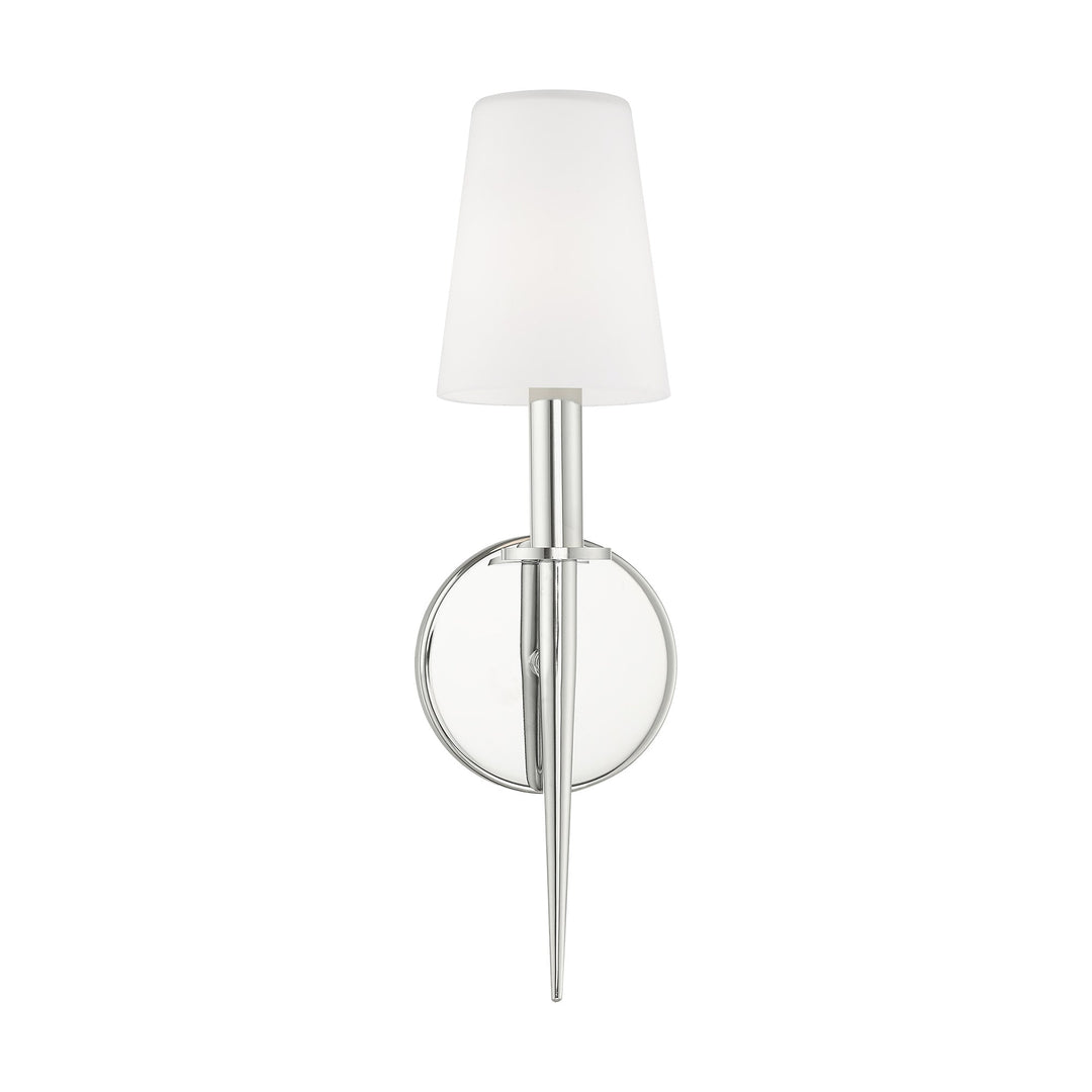 1 Light Polished Chrome ADA Wall Sconce Livex