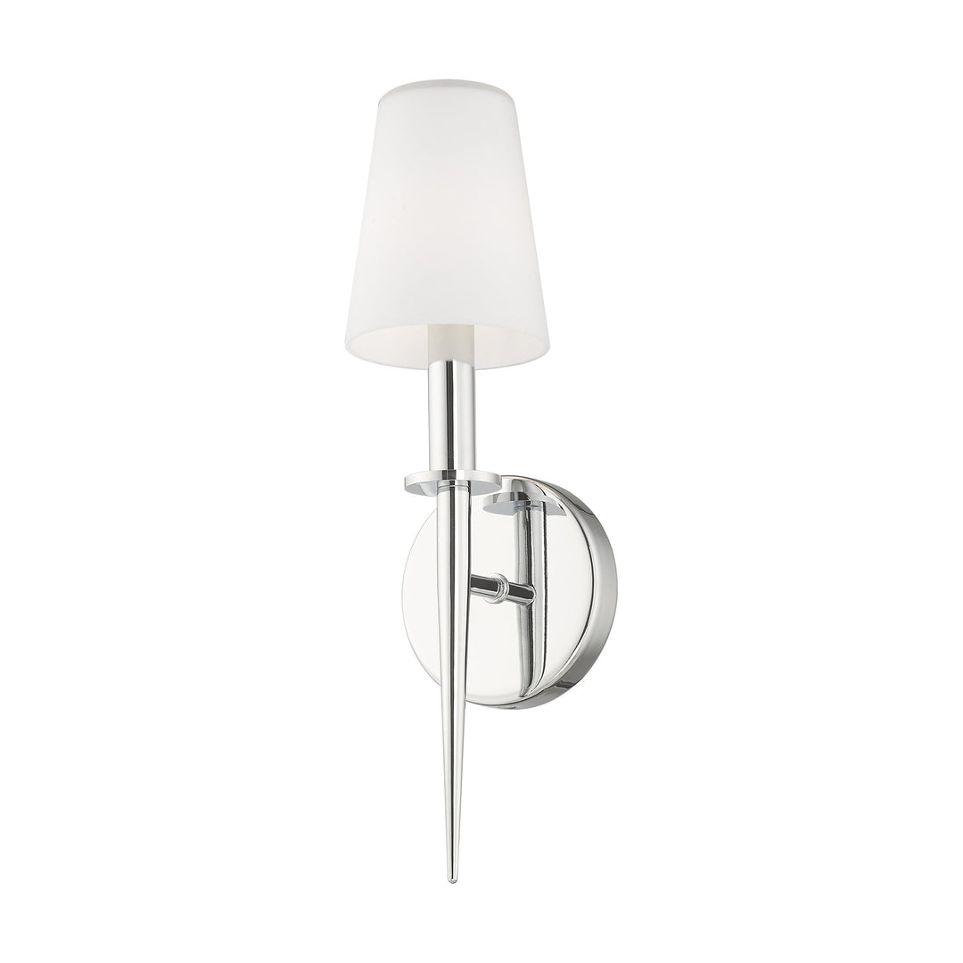 1 Light Polished Chrome ADA Wall Sconce Livex