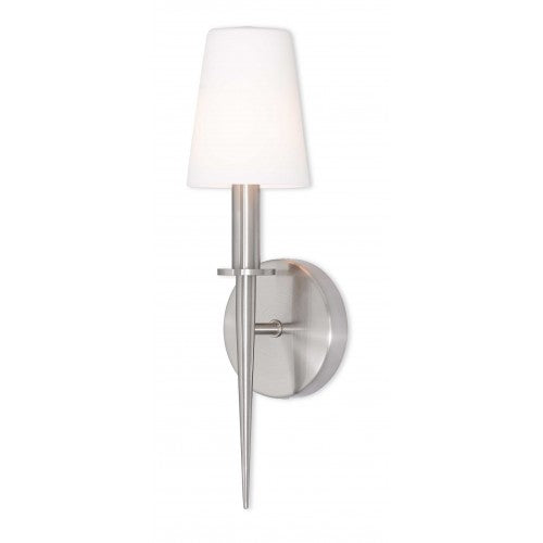 1 Light Brushed Nickel ADA Wall Sconce Livex