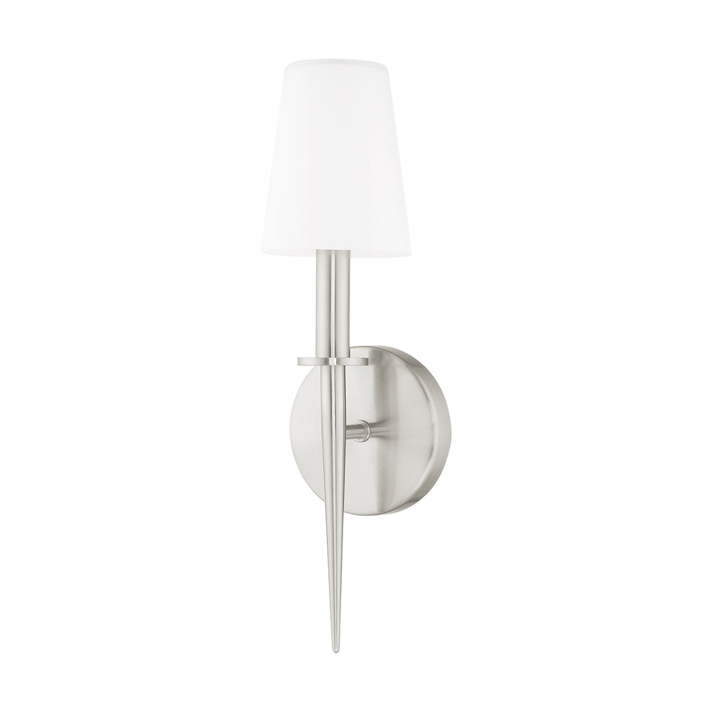 1 Light Brushed Nickel ADA Wall Sconce Livex