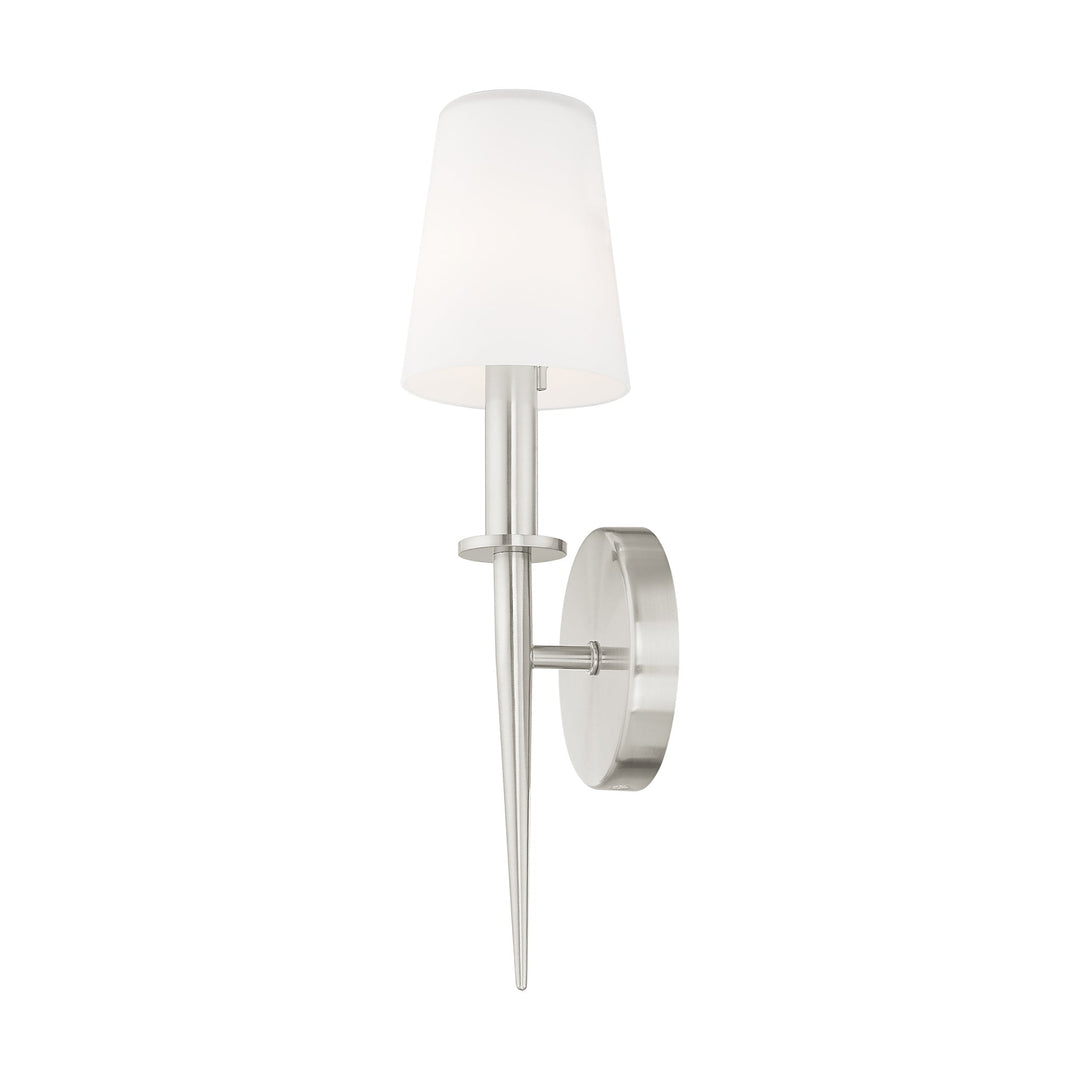 1 Light Brushed Nickel ADA Wall Sconce Livex