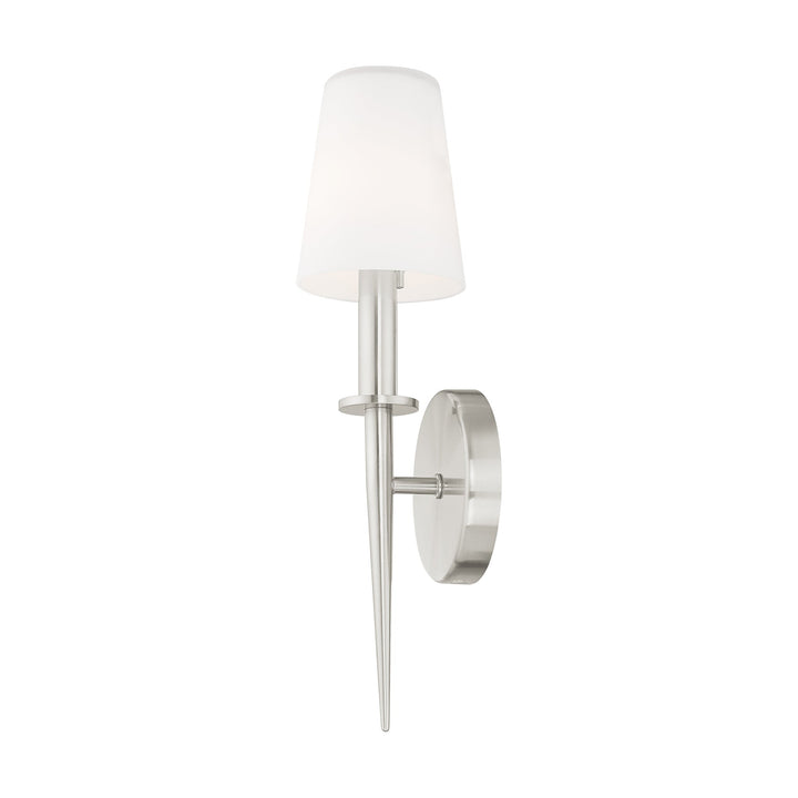 1 Light Brushed Nickel ADA Wall Sconce Livex