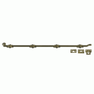 DELTANA 42 Inch Deltana Offset Heavy Duty Surface Bolt (Antique Brass Finish)