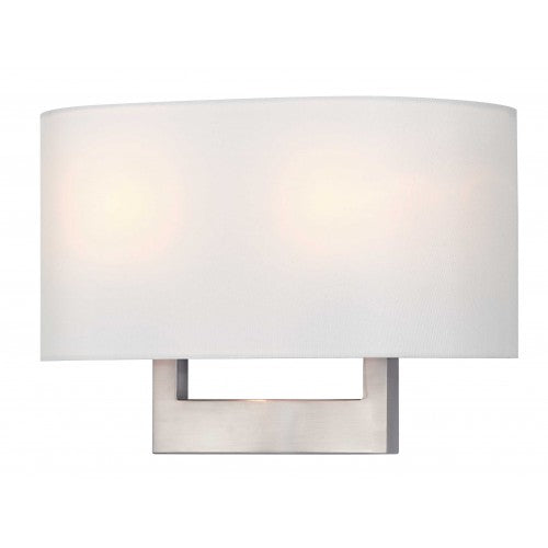 2 Light Brushed Nickel ADA Wall Sconce Livex