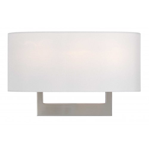 3 Light Brushed Nickel ADA Wall Sconce Livex