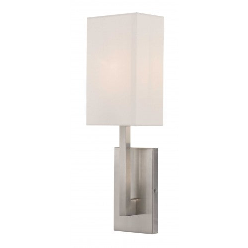 1 Light Brushed Nickel ADA Wall Sconce Livex