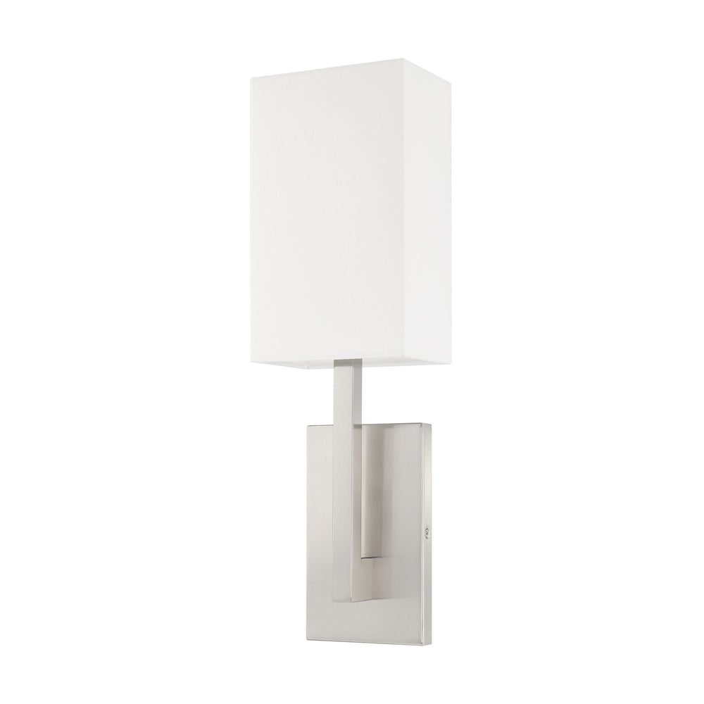 1 Light Brushed Nickel ADA Wall Sconce Livex