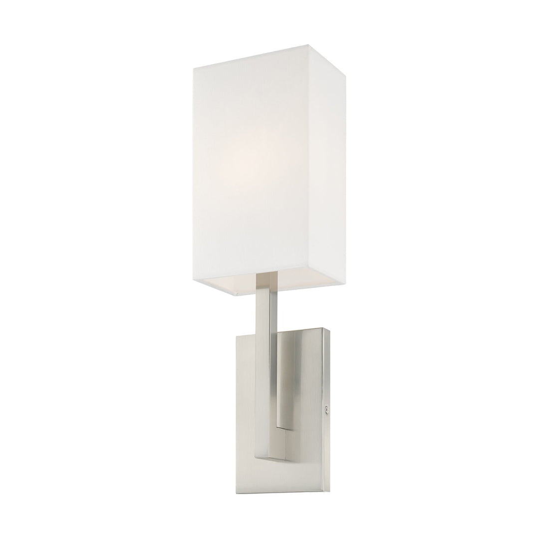 1 Light Brushed Nickel ADA Wall Sconce Livex