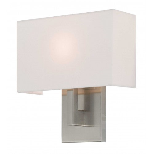 1 Light Brushed Nickel ADA Wall Sconce Livex