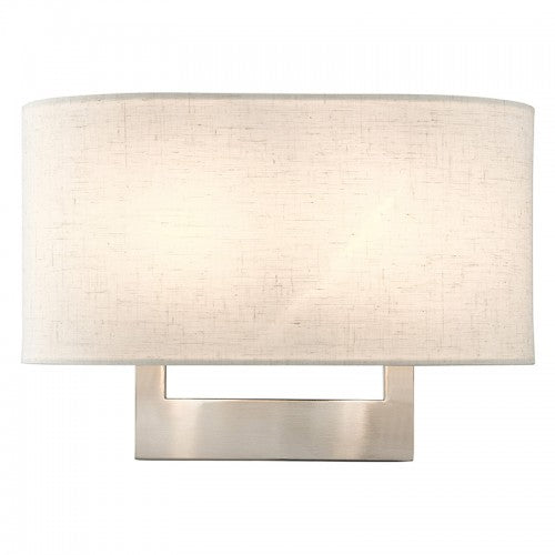 2 Light Brushed Nickel Medium ADA Sconce Livex