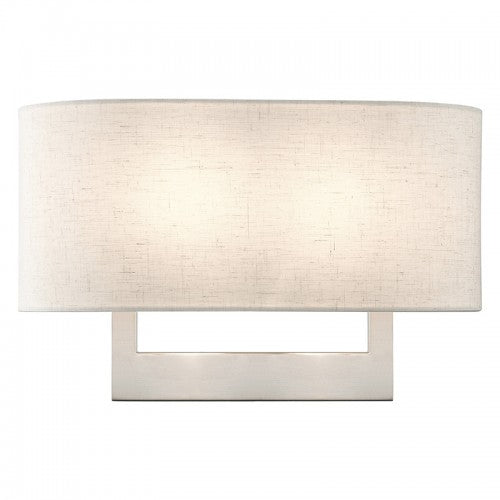 2 Light Brushed Nickel Large ADA Sconce Livex