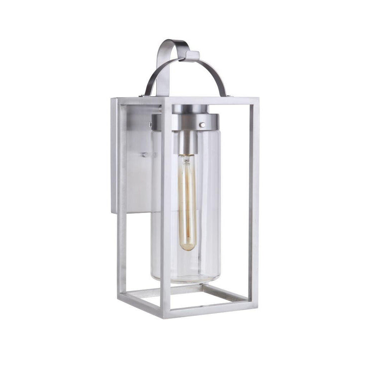 CRAFTMADE Neo 1 Light Large Outdoor Wall Lantern in Satin Aluminum