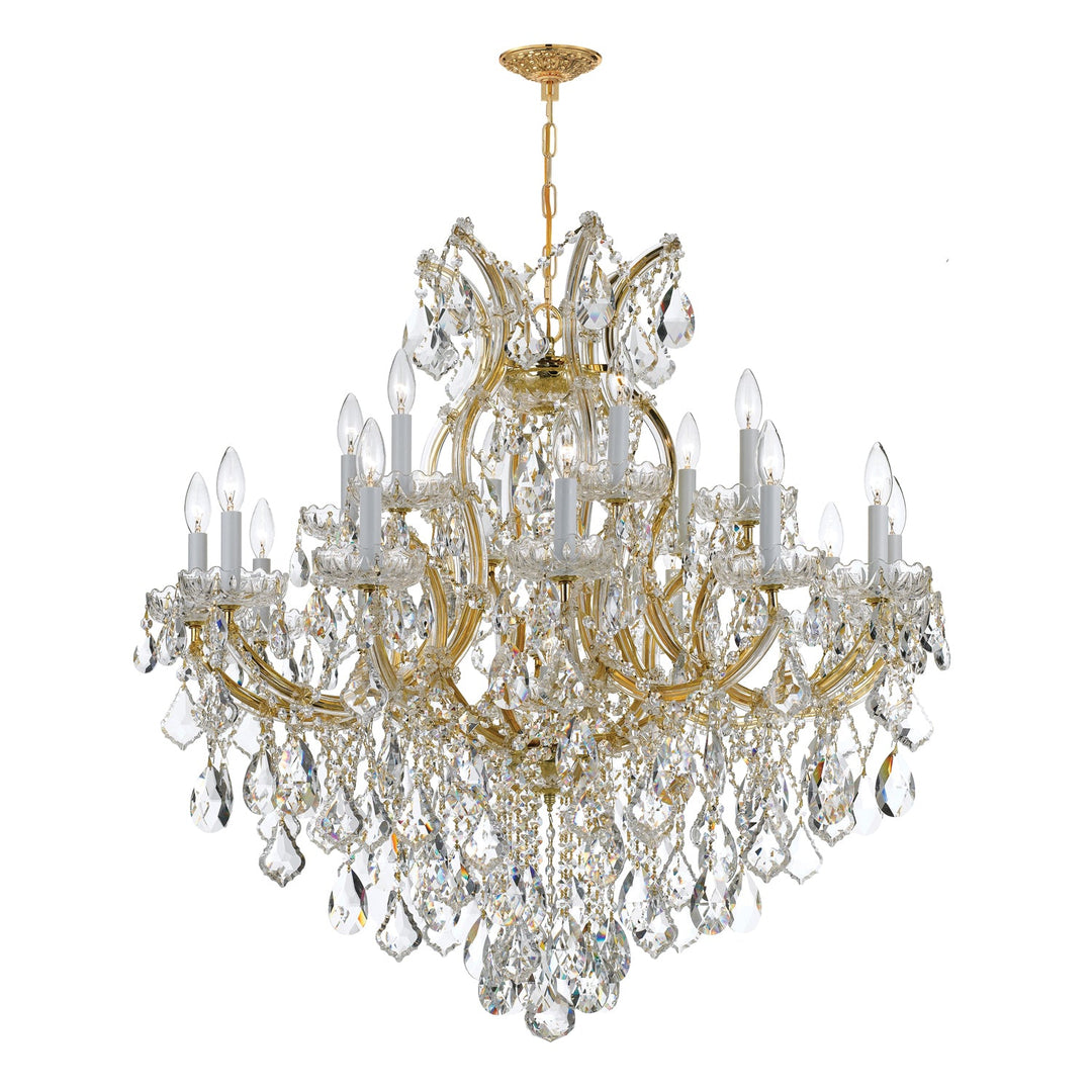 Maria Theresa 19 Light Swarovski Strass Crystal Gold Chandelier Crystorama