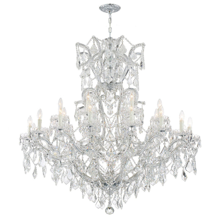 Maria Theresa 25 Light Swarovski Strass Crystal Polished Chrome Chandelier Crystorama